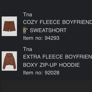 TNA COZY SET COGNAC SMALL